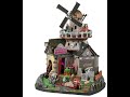Lemax Spooky Town Animated Headstone Mill Brewery