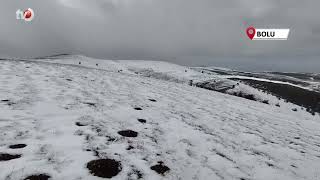 Bolu'da Soğuk Hava Ağaçları Dondurdu