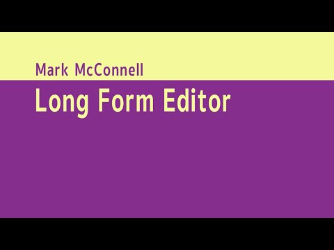 MARK McCONNELL LONG FORM EDITOR REEL