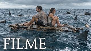 🎬 BASEADO EM FATOS REAIS 🦈 Eles ficaram sozinhos em um oceano infestado de tubarões 🌊 Filme Dublado