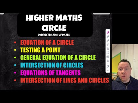 Higher Maths - Circle - WHOLE UNIT And EVERY Past Paper Question!
