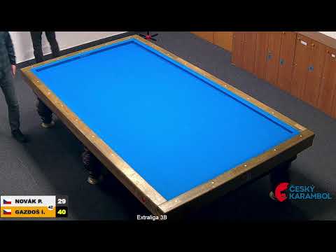 Czech league | 3-cushion | D1 | 6th round | Ivo Gazdoš v Pavel Novák