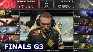 FPX vs G2 - Game 3 | Grand Finals S9 LoL Worlds 2019 | FunPlus Phoenix vs G2 eSports G3