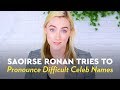 Saoirse Ronan Tries To Pronounce Difficult Celeb Names