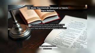 Şiir Kitabı Yayınlatmak: Editoryal ve Teknik Yayın Rehberi
