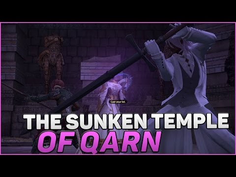 Final Fantasy XIV Gameplay | The Sunken Temple of Qarn