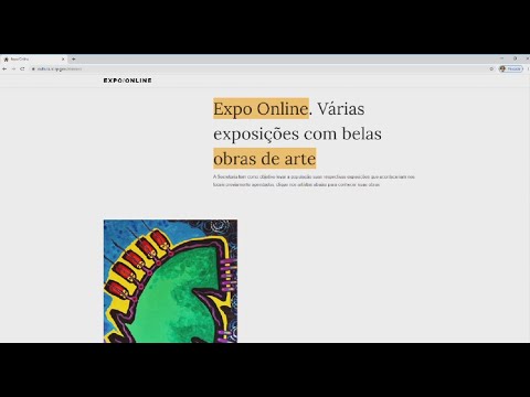 Secretaria de Cultura coloca exposição na internet