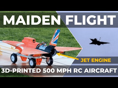 Flying the WORLDS FIRST 3D-printed Jet Turbine RC Aircraft! Kingfisher Mk2 Takes to the Skies