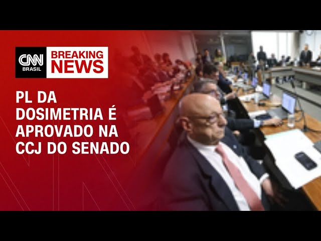 CCJ do Senado Federal aprova texto da PL da Dosimetria | CNN 360º