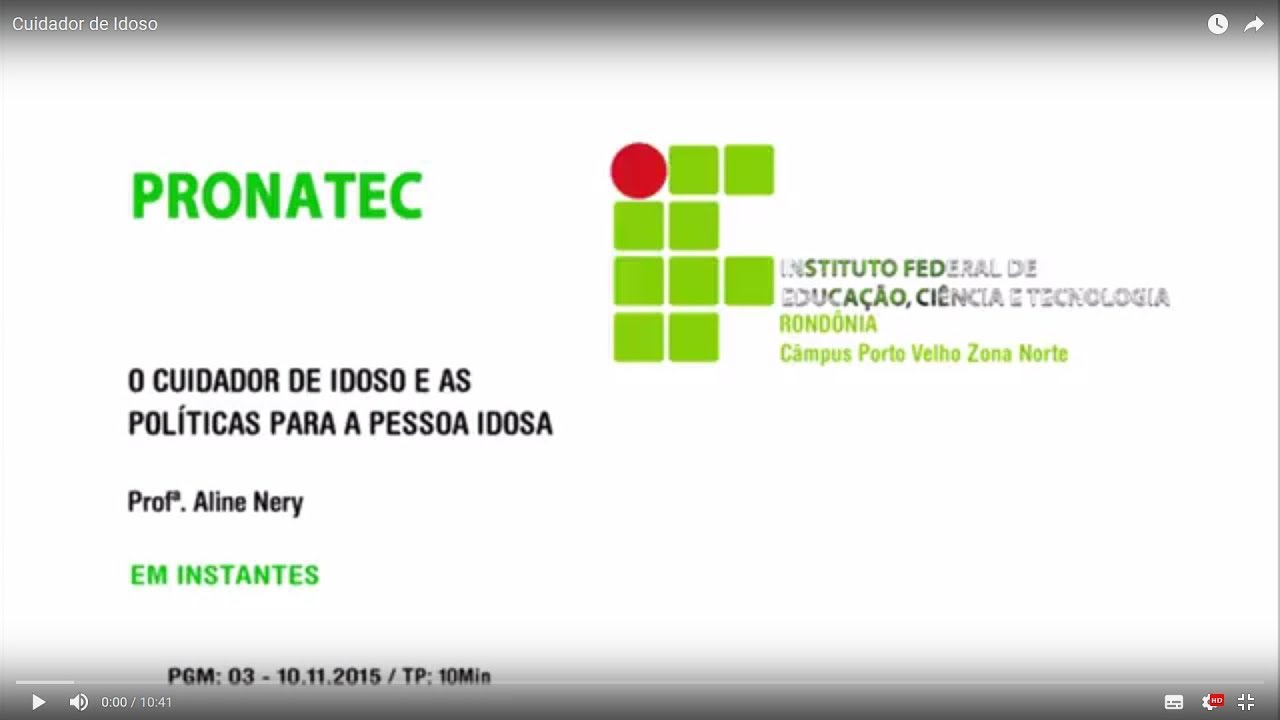 Cuidador de Idoso Aula 01