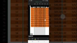 How to Hide Columns In Excel Mobile #shorts