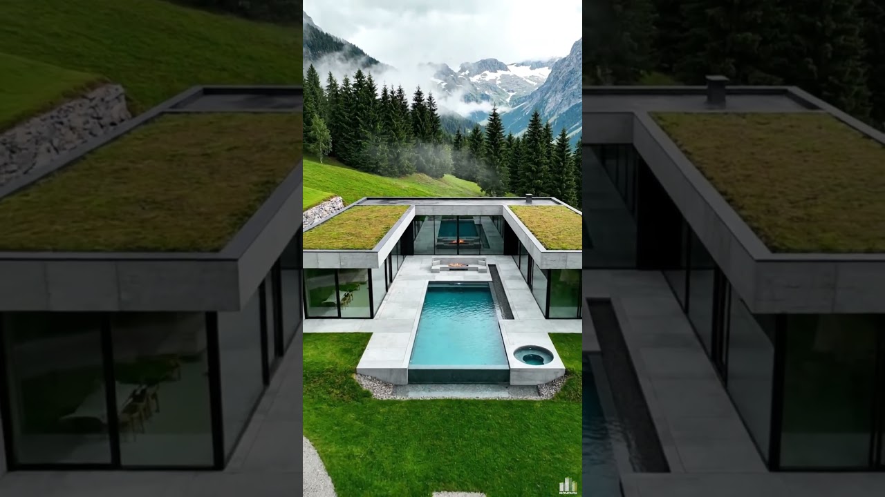 Luxury serenity in the mountains  #travel #architecturalvisualisation #relaxation