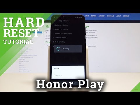 How to Wipe Data in Honor Play - Reset Code / Factory Reset Trick