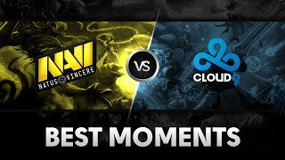 Best moments of the Na'Vi vs Cloud 9 @ HyperX D2L Western Challenge