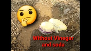 How to do volcano eruptions without  vinegar & soda