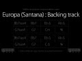 Europa (Santana) : Backing track