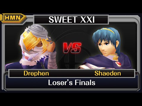 Sweet XXI Losers Finals - Drephen (Sheik) vs. Shaeden (Marth)