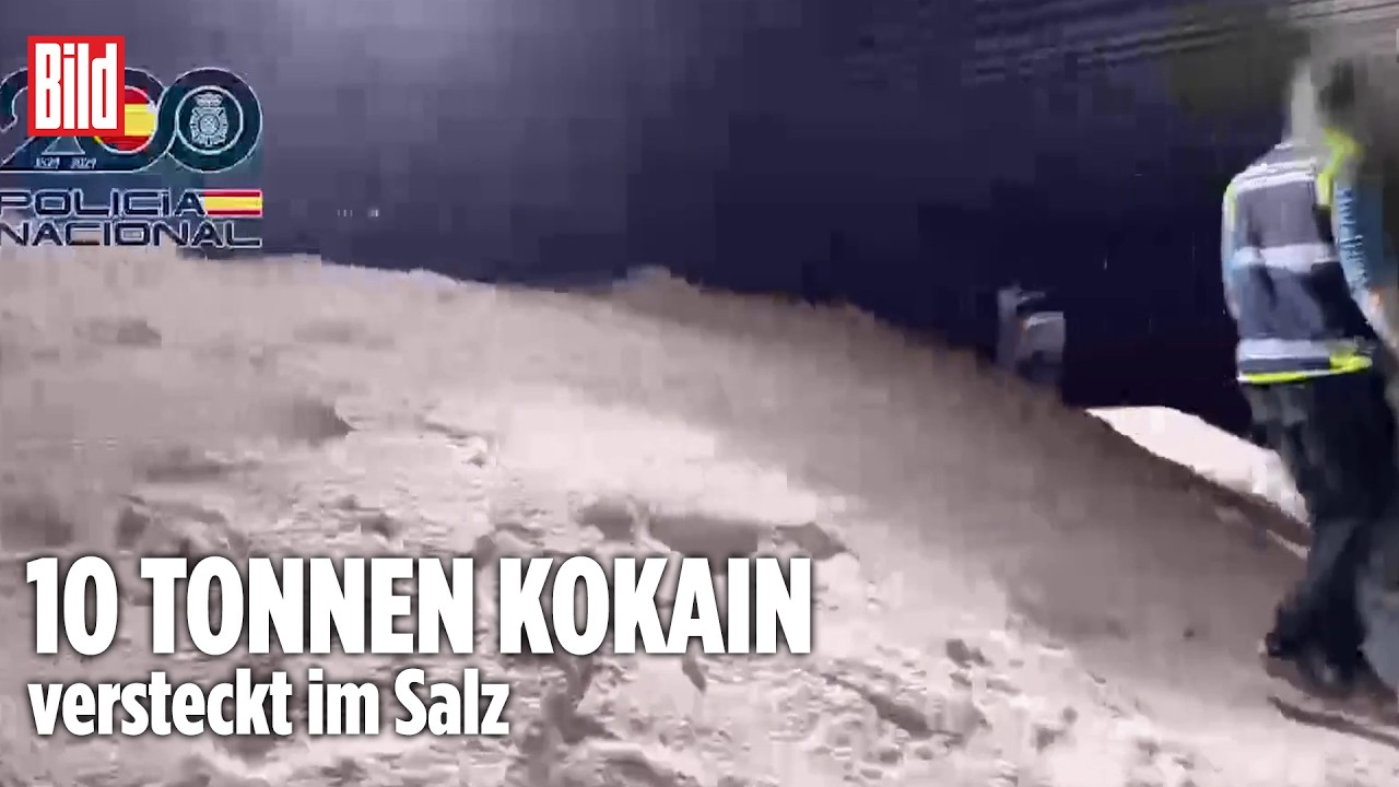 10 TONNEN KOKAIN: Spanische Polizei stoppt größten Drogentransport ihrer Geschichte