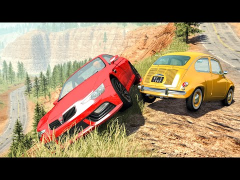Realistic Cliff Drops #1 - BeamNG Drive Crashes | CrashBoomPunk