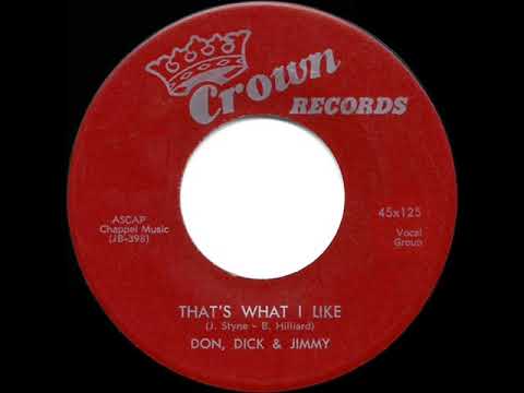 1954 HITS ARCHIVE: That’s What I Like - Don, Dick & Jimmy