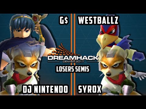 DHDEN17 Melee - G2 | Westballz & BAL | Syrox Vs. G$ & DJ Nintendo - SSBM Doubles LSF