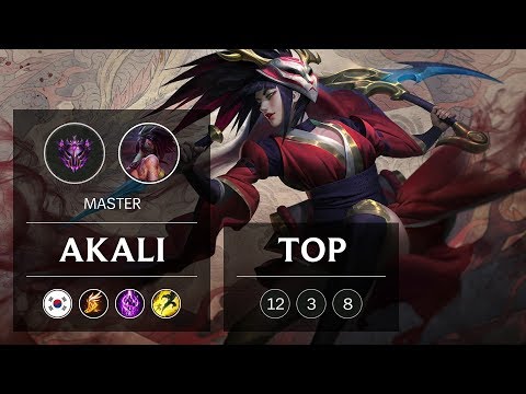Akali Top vs Ornn - KR Master Patch 9.2