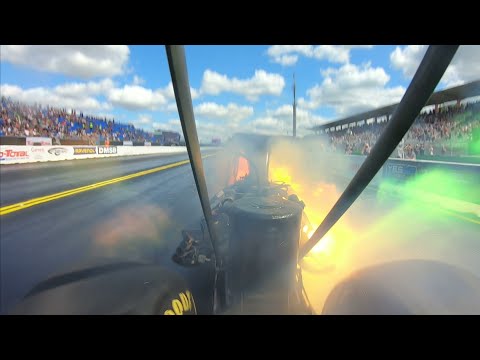 NitrOlympX Hockenheim 2024 - Dennis Nilsson Top Fuel dragster onboard