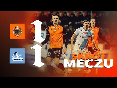 Betclic 1 Liga: Chrobry Głogów - Stal Rzeszów 1:1 | skrót