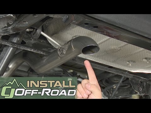 Jeep Wrangler JK aFe Cat-Back Exhaust System 2-1/2\" MACH Force-Xp SS 2007-2018 Installation