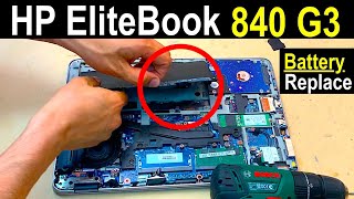 How to Remove / Replace HP EliteBook 840 G3 Battery