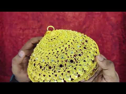 Devi Ka Chattra / Umbrella for Decor of Maa Durga in Golden Finish video