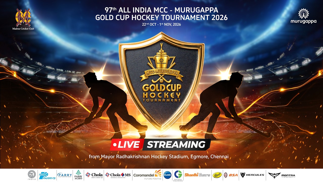 LIVE DAY - 6 OF 97TH All INDIA MCC - MURUGAPPA GOLD CUP HOCKEY TOURNAMENT 2026 CHENNAI , TAMILNADU
