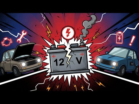 Autobatterie leer? 🔋🚗 | So lange hält sie wirklich – Warnzeichen bei E-Autos & normalen Autos