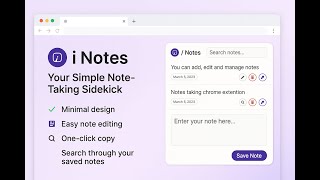 iNotes – Free & Open-Source Notes Inside Chrome Extention