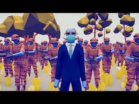 CAN 100x USA SOLDIER SAVE PRESIDENT? - Totally Accurate Battle Simulator TABS