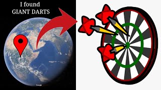 I found😱😱 GIANT DARTSGEO at the END#googleearth#googlemaps#geographythroughmaps