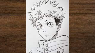 How to Draw Yuji Itadori | Jujutsu Kaisen Drawing Full Process 