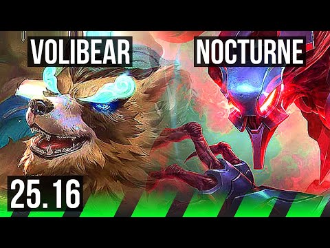 VOLIBEAR vs NOCTURNE (JGL) | 8/2/8 | EUW Master | 25.16