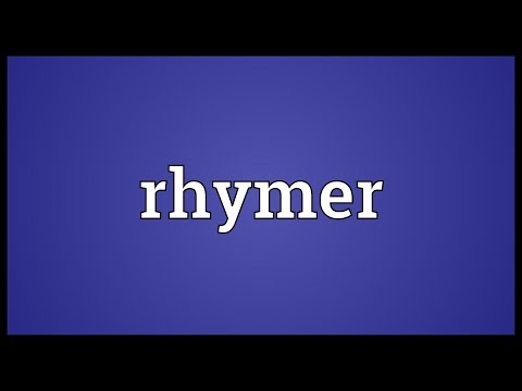 Rhymer Meaning