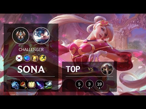 Sona Top vs Sett - KR Challenger Patch 10.5