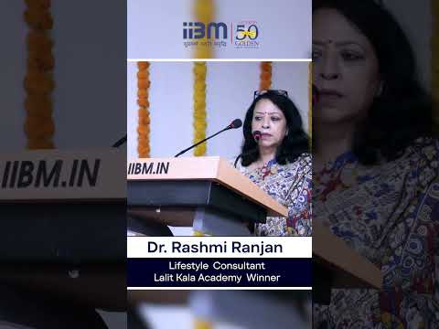 An inspiring message shared by Dr. Rashmi Ranjan, Board of Management, IIBM, Patna.