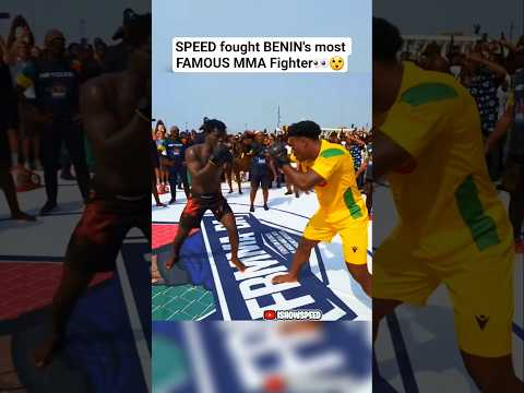 SPEED Fought BENIN's Most FAMOUS MMA Fighter😲👀 #ishowspeed #benin #mma #mmafighter