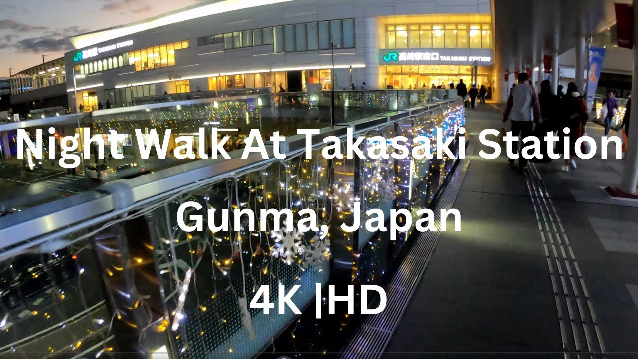 Immersive street-level walking tour through Takasaki Downtown, Japan, showcasing authentic urban landscapes, local architecture, and the vibrant atmosphere of the city's neighborhoods