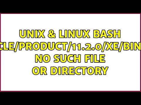 Unix & Linux: bash: /u01/app/oracle/product/11.2.0/xe/bin/nls_lang.sh: No such file or directory
