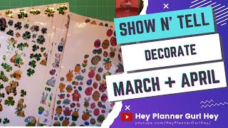 Chill with Me: Decorate March and April with Dollarama stickers at a Glance - March 22, 2025 💜