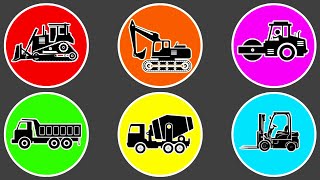 Heavy Equipment: Excavator, Mixer Truck, Bulldozer, Road Roller, Dump Truck, Forklift, #70
