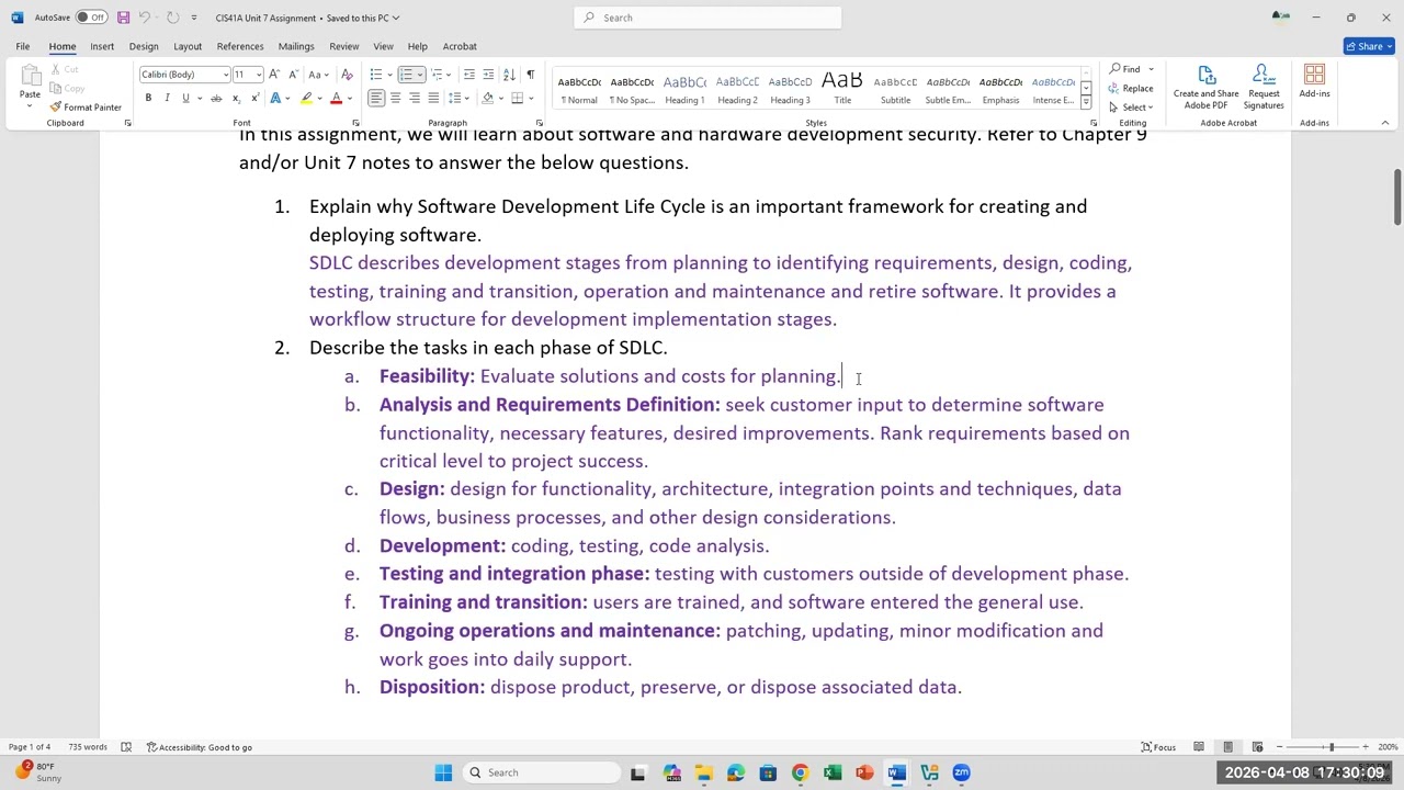 CIS-41A Unit 7 Lecture: Software and Hardware Security