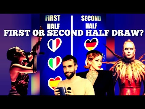 FIRST OR SECOND HALF DRAW #eurovision2023  #eurovision FIRST HALF