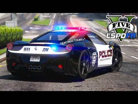 GTA 5 - LSPDFR Ep163 - Ferrari 458 Italia Police Patrol!!