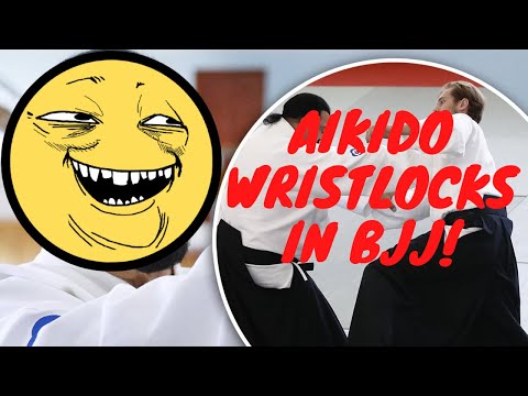 AIKIDO WRISTLOCK WORKS IN BJJ!?! How to make Traditional Aikido wristlocks work in a BJJ live roll.